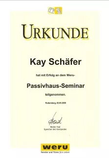 Kay Schäfer - Weru Fachseminar Montage
